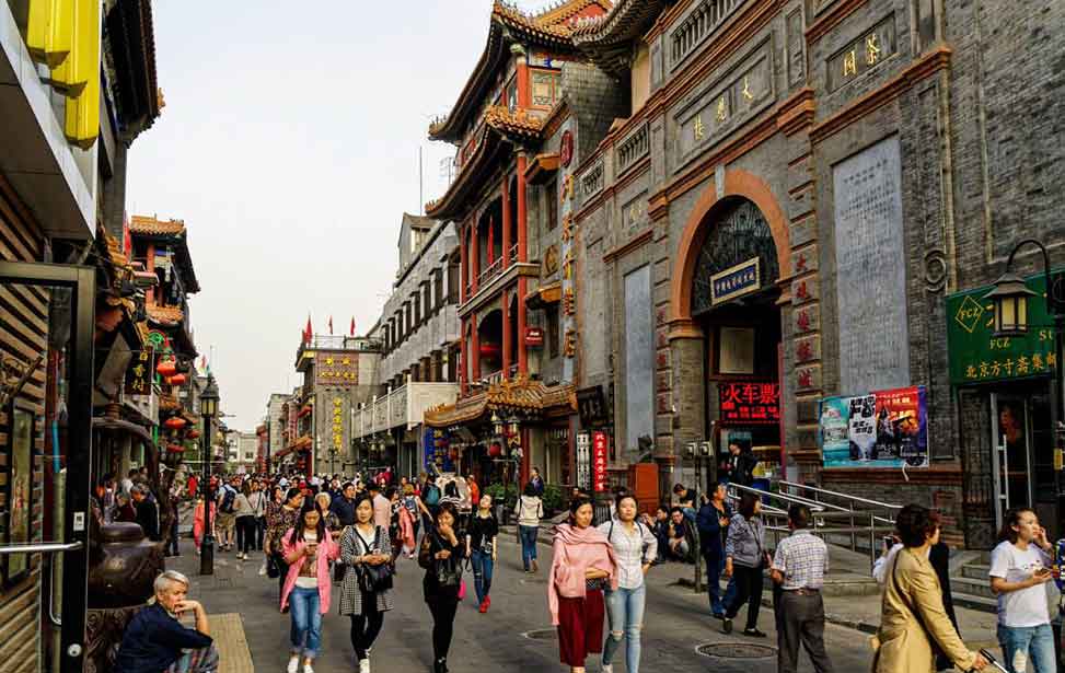 Beijing Liulichang and Qianmen street 琉璃厂